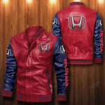 Honda Leather Bomber Jacket