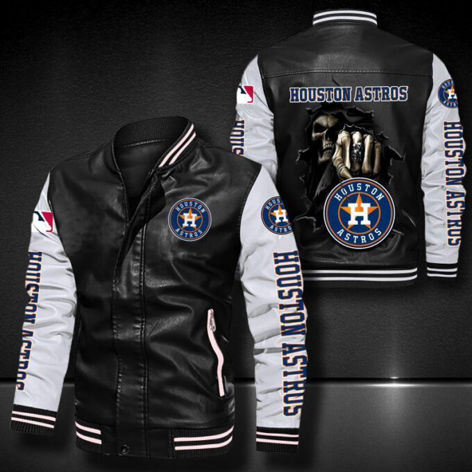 Houston Astros Leather Bomber Jacket