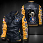 Houston Astros Leather Bomber Jacket