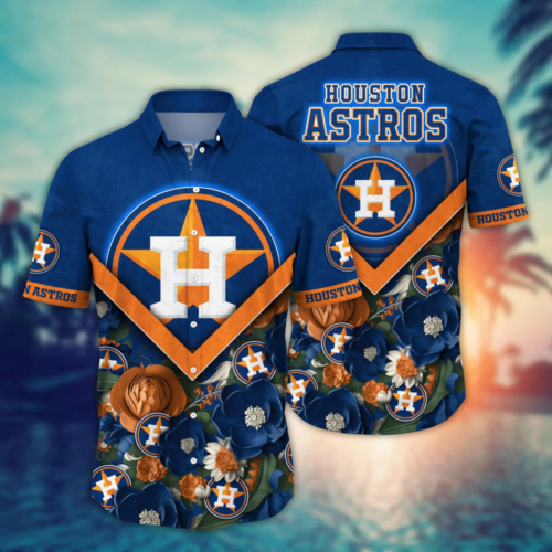 Houston Astros MLB Flower Hawaii Shirt And Tshirt For Fans, Custom Summer Football Shirts