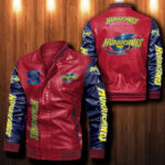 Hurricanes Rugby Leather Bomber Jacket