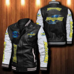 Hurricanes Rugby Leather Bomber Jacket