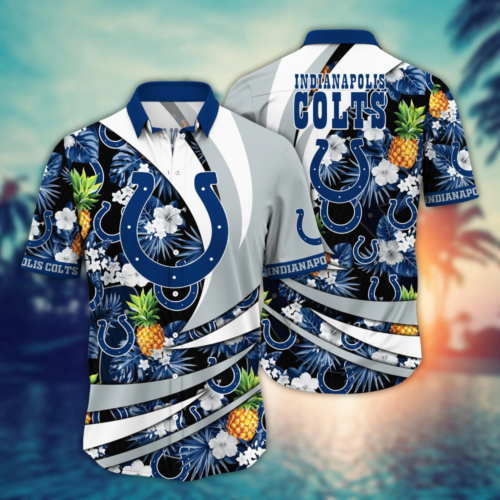 Indianapolis Colts NFL Flower Hawaii Shirt  For Fans, Summer Football Shirts