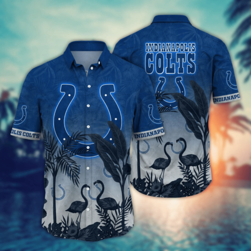 Indianapolis Colts NFL Flower Hawaii Shirt   For Fans, Summer Football Shirts