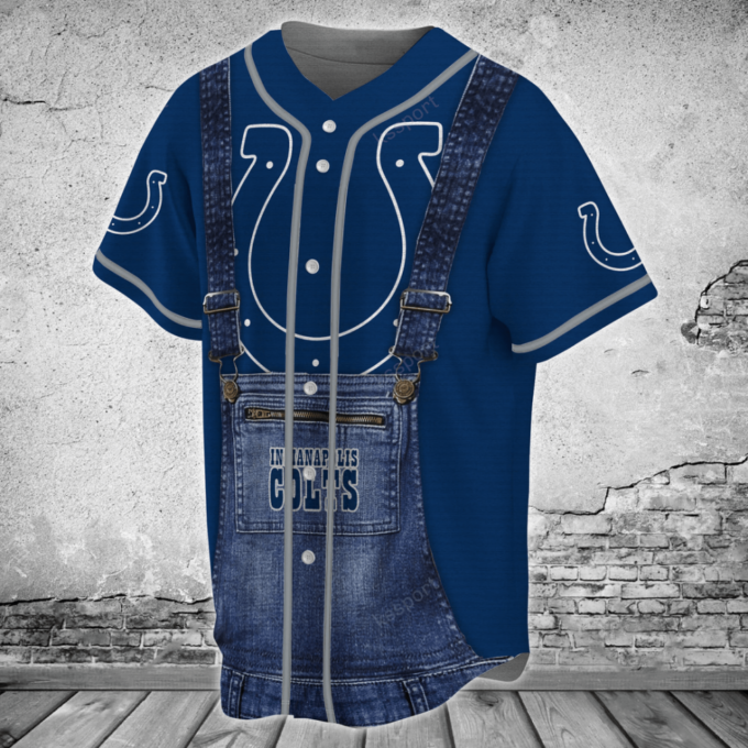 Indianapolis Colts Personalized Baseball Jersey BJ0160
