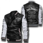 Jack Daniels Tennesse Whiskey Leather Bomber Jacket