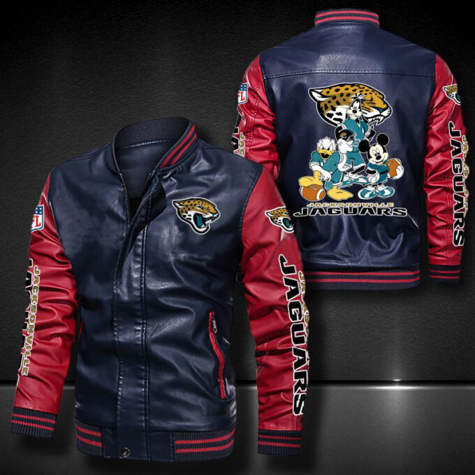 Jacksonville Jaguars Leather Bomber Jacket