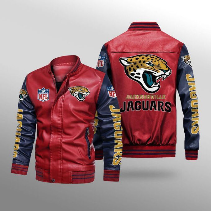 Jacksonville Jaguars Leather Bomber Jacket