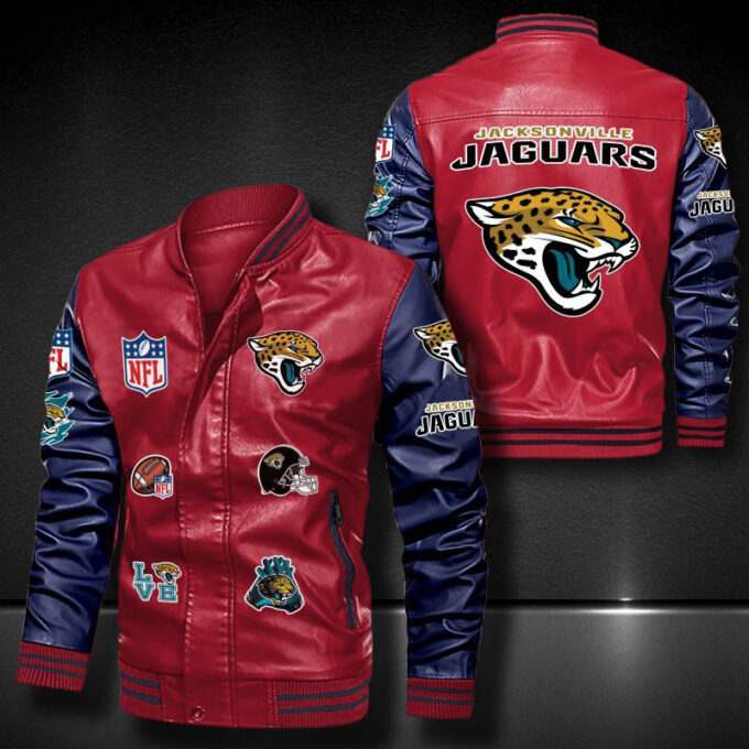 Jacksonville Jaguars Leather Bomber Jacket