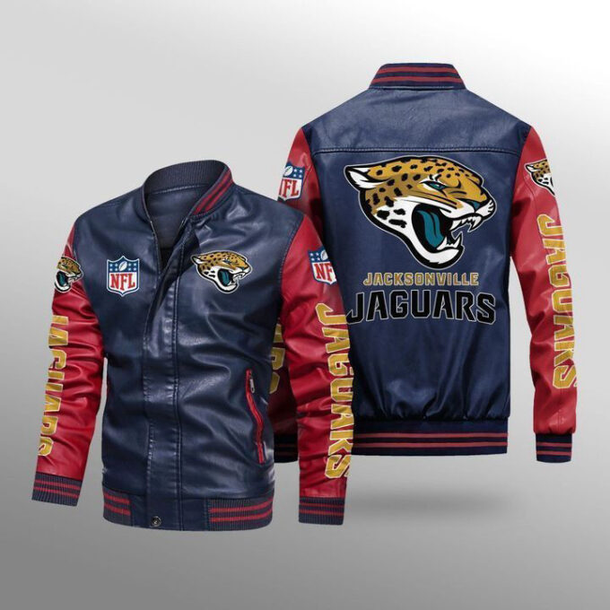 Jacksonville Jaguars Leather Bomber Jacket