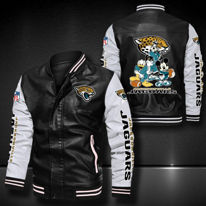 Jacksonville Jaguars Leather Bomber Jacket