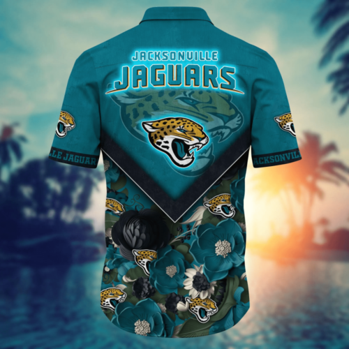 Jacksonville Jaguars NFL Flower Hawaii Shirt  For Fans, Custom Summer Football Shirts