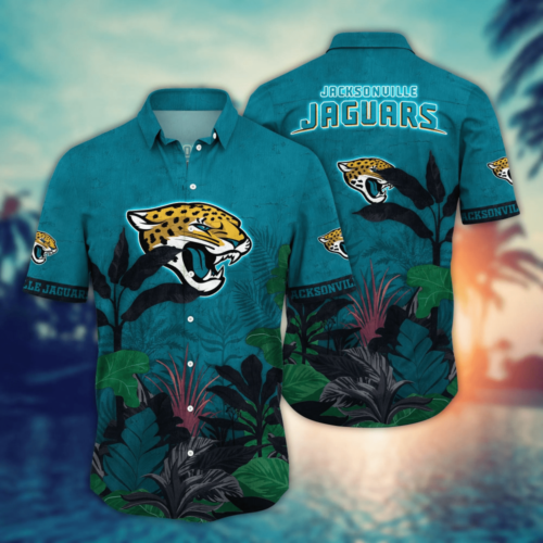 Jacksonville Jaguars NFL Flower Hawaii Shirt   For Fans, Summer Football Shirts