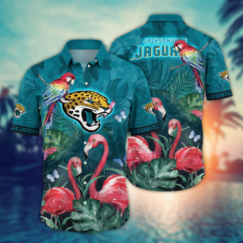Jacksonville Jaguars NFL Flower Hawaii Shirt   For Fans, Summer Football Shirts