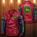 John Deere Leather Bomber Jacket