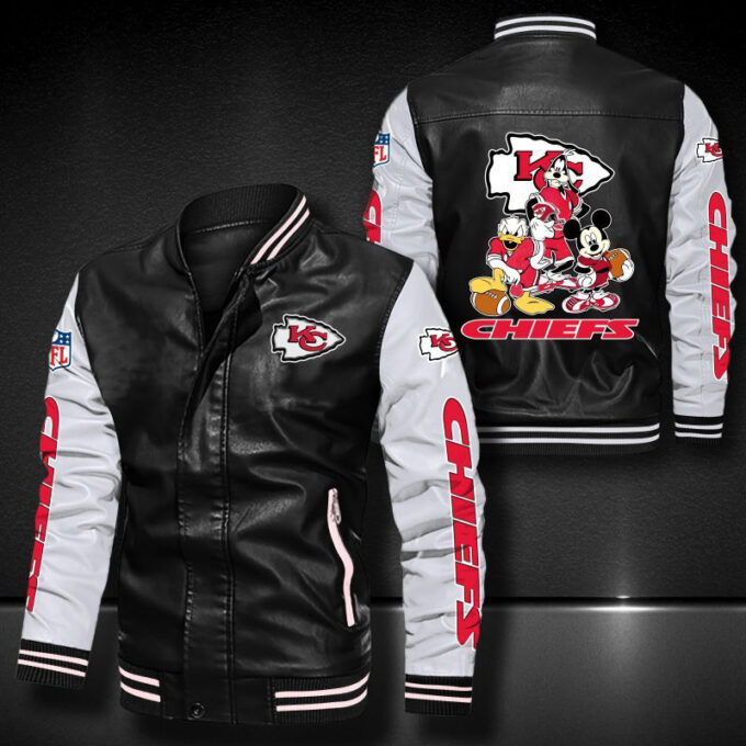 Kansas City Chiefs Leather Bomber Jacket