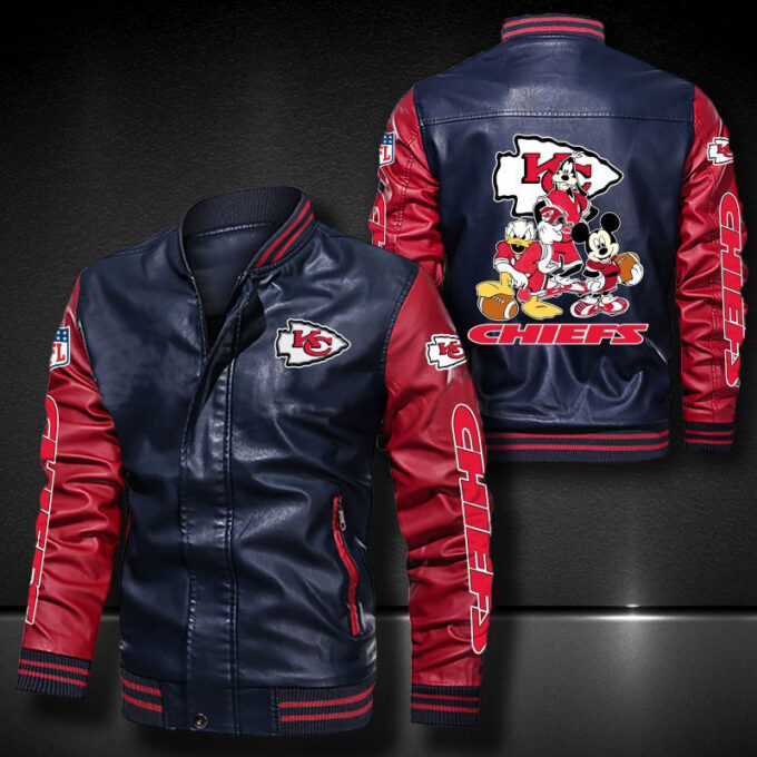 Kansas City Chiefs Leather Bomber Jacket