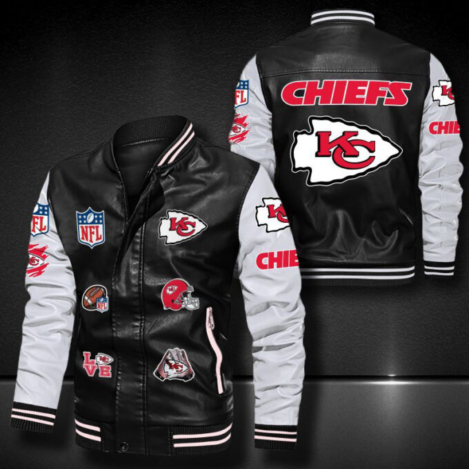 Kansas City Chiefs Leather Bomber Jacket