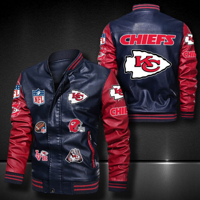 Kansas City Chiefs Leather Bomber Jacket