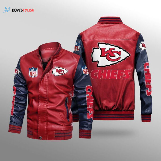 Kansas City Chiefs Leather Bomber Jacket