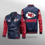 Kansas City Chiefs Leather Bomber Jacket