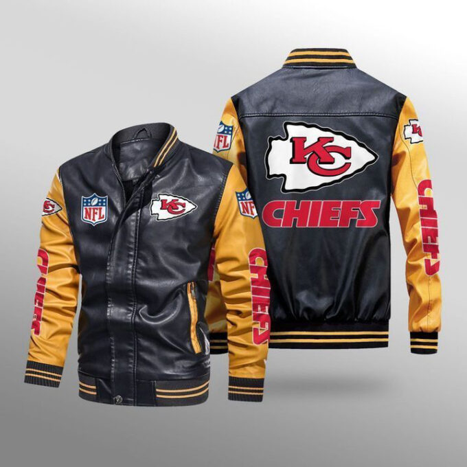 Kansas City Chiefs Leather Bomber Jacket