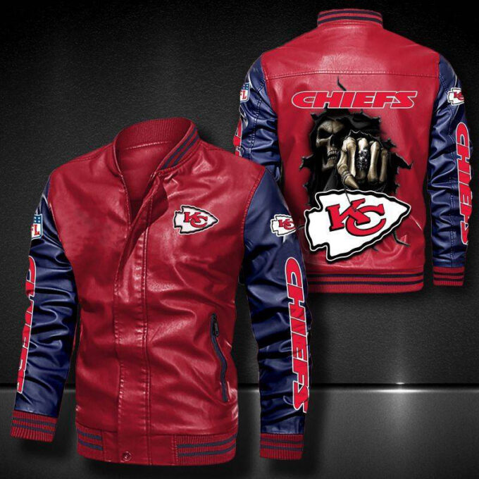 Kansas City Chiefs Leather Bomber Jacket