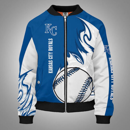 Kansas City Royals Blue Bomber Jacket