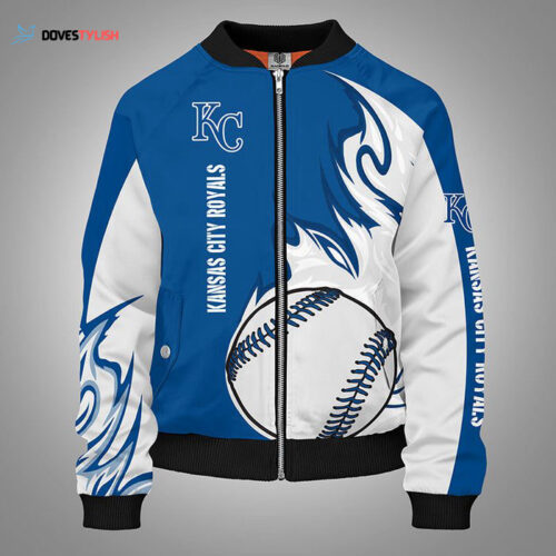 Kansas City Royals Blue Bomber Jacket