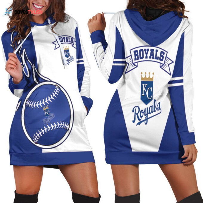 Kansas City Royals Hoodie Dress For Women