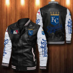 Kansas City Royals Leather Bomber Jacket