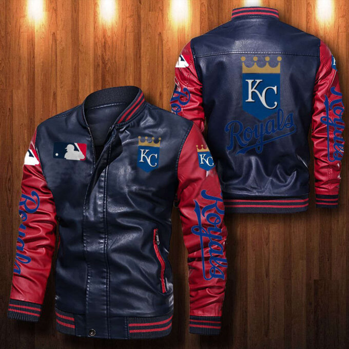 Kansas City Royals Leather Bomber Jacket