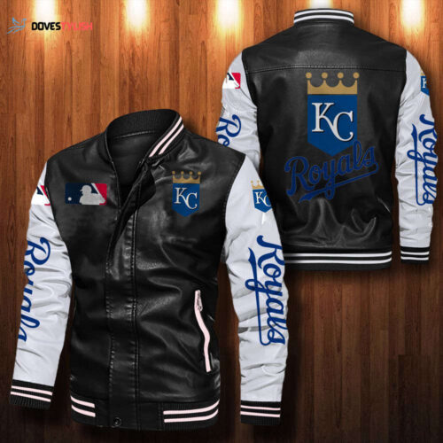 Kansas City Royals Leather Bomber Jacket