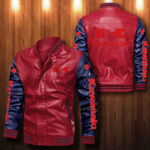 Kawasaki Leather Bomber Jacket