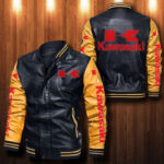 Kawasaki Leather Bomber Jacket