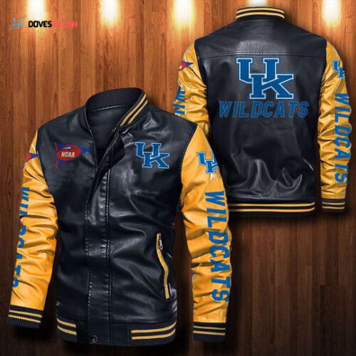 Kentucky Wildcats Leather Bomber Jacket