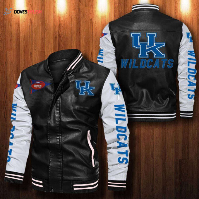 Kentucky Wildcats Leather Bomber Jacket