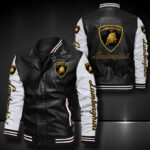 Lamborghini Leather Bomber Jacket