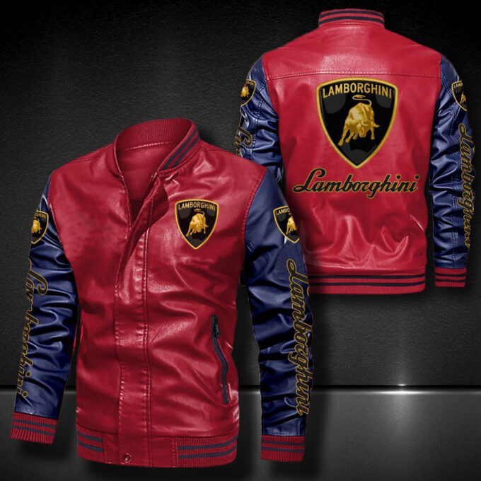 Lamborghini Leather Bomber Jacket