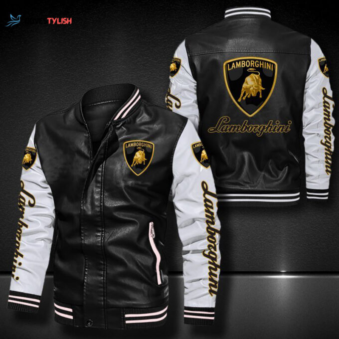 Lamborghini Leather Bomber Jacket