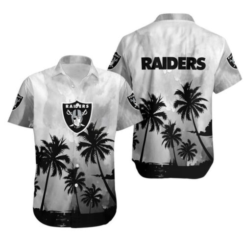 Las Vegas Raiders Coconut Trees NFL Gift For Fan Hawaiian Shirt
