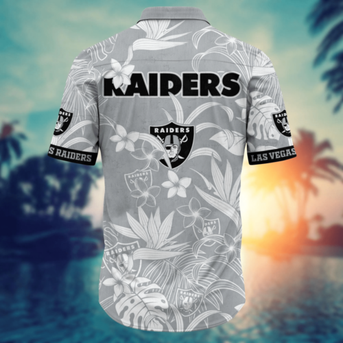 Las Vegas Raiders NFL Flower Hawaii Shirt  For Fans, Summer Football Shirts