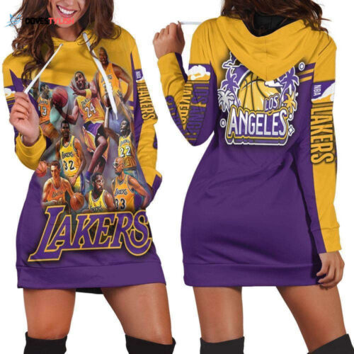Legend Of Los Angeles Lakers Hoodie Dress For Women