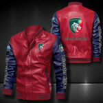 Leicester Tigers Leather Bomber Jacket