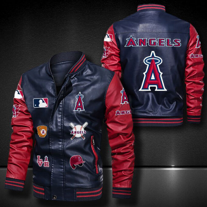 Los Angeles Angels Leather Bomber Jacket