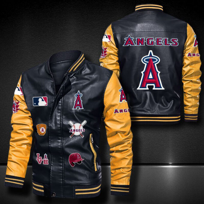 Los Angeles Angels Leather Bomber Jacket