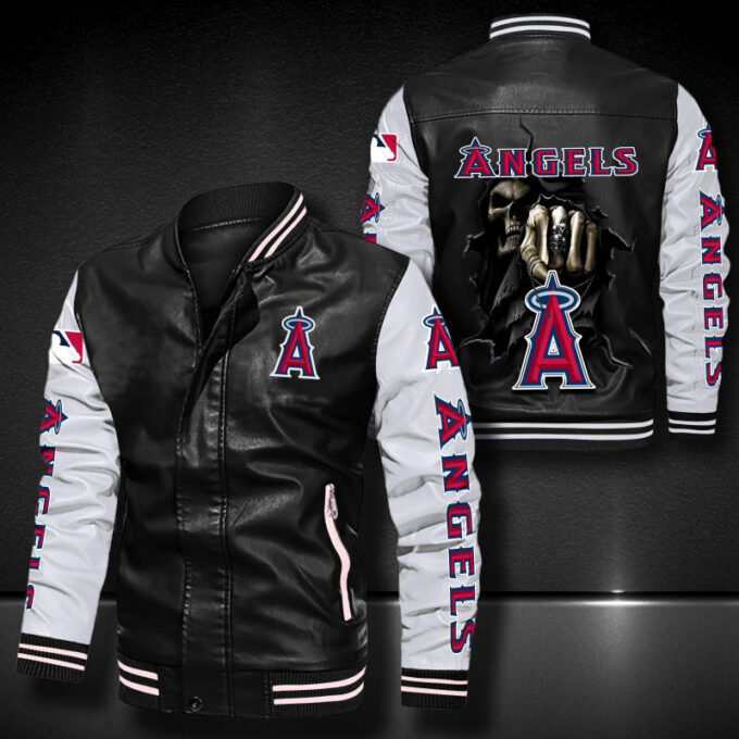 Los Angeles Angels Leather Bomber Jacket