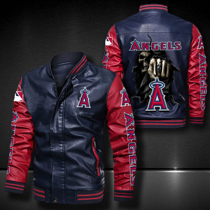 Los Angeles Angels Leather Bomber Jacket