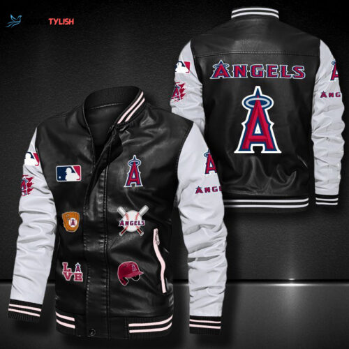 Los Angeles Angels Leather Bomber Jacket
