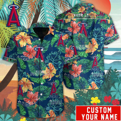 Los Angeles Angels MLB-Custom Hawaiian  Shirt For Men Women